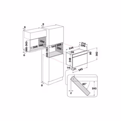 Whirlpool MBNA920X Intégré Micro-ondes grill 22 L 750 W Acier inoxydable - Vue supplémentaire 10