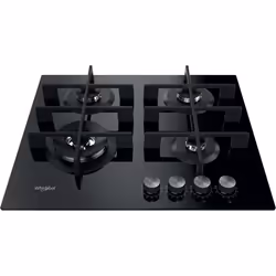 Whirlpool GOWL 628/NB plaque Noir Intégré 59 cm Gaz 4 zone(s)