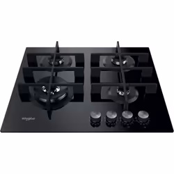 Whirlpool GOWL 628/NB FR Plaque de cuisson gaz 4 zones encastrable Noir - Vue supplémentaire 2