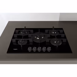 Whirlpool GOWL 728/NB plaque Noir Intégré Gaz 5 zone(s) - Vue supplémentaire 7