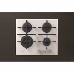 Whirlpool GOWL 628/WH plaque Blanc Intégré 60 cm Gaz 4 zone(s) - Vue supplémentaire 4