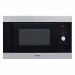 Hotpoint MF25G IX HA, Intégré, Micro-ondes grill, 25 L, 900 W, Écran integré, LCD