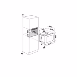 Hotpoint MF25G IX HA Intégré Micro-ondes grill 25 L 900 W Acier inoxydable - Vue supplémentaire 10