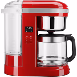 KitchenAid 859711593610, Machine à café filtre, 1,7 L, Café moulu, Rouge, Transparent