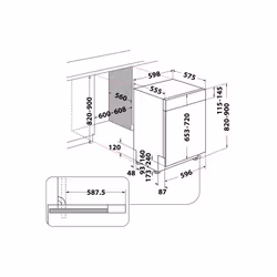Whirlpool WB 6020 P X lave-vaisselle Semi-intégré 14 couverts E