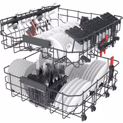 Whirlpool MaxiSpace WFC 3C34 P X Lave-vaisselle Pose libre 14 couverts D - Vue supplémentaire 13