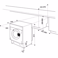 Whirlpool BI WMWG 71483E EU N Lave-linge Frontal 7 kg 1351 tr/min Blanc - Vue supplémentaire 22