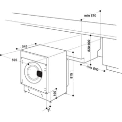 Whirlpool BI WDWG 751482 EU N Intégré Blanc E