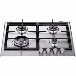 Whirlpool GMAL 6422/IXL Acier inoxydable Intégré 59 cm Gaz 4 zone(s)