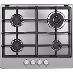 Whirlpool TGML 661 IX, Acier inoxydable, Intégré, 58 cm, Gaz, Acier inoxydable, 4 zone(s)