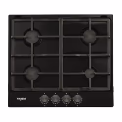 Whirlpool TGML 660 NB, Anthracite, Intégré, 58 cm, Gaz, Émaillé, 4 zone(s)