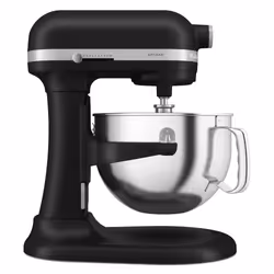 KitchenAid 5KSM60SPXEBM, Robot mixer, Noir, Batteur, Pétrisseur, Mélange, 1,1 m, 5,6 L, Foie