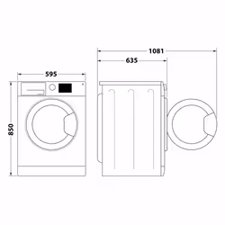 Whirlpool FreshCare FFWDD 107625 WBS IT Pose libre Blanc E - Vue supplémentaire 14