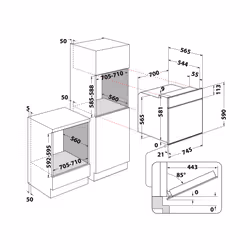 Whirlpool W7 OM75 89 L A Noir, Acier inoxydable - Vue supplémentaire 8