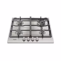 Whirlpool TGML 661 IX R Acier inoxydable Intégré 58 cm Gaz 4 zone(s)