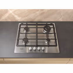 Whirlpool TGML 661 IX R Acier inoxydable Intégré 58 cm Gaz 4 zone(s) - Vue supplémentaire 5