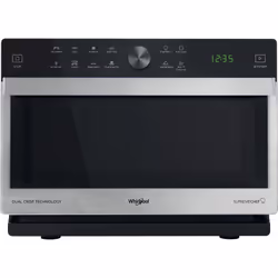 Whirlpool MWSC 833 SX, Comptoir, Micro-ondes grill, 33 L, 900 W, Écran integré, Rotatif, Tactile
