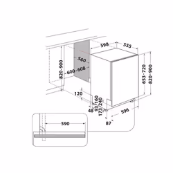 Whirlpool W2I HD524 AS Entièrement intégré 14 couverts E