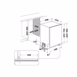 Whirlpool W2I HKD526 A lave-vaisselle Entièrement intégré 14 couverts E