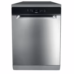 Whirlpool W2F HKD624 X, Pose libre, Taille maximum (60 cm), Acier inoxydable, Noir, Boutons, 1,3 m