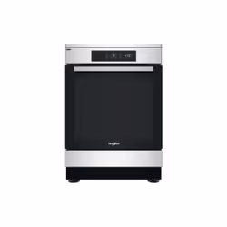 Whirlpool WS68IS8APX/FR, Cuisinière, Noir, Acier inoxydable, Rotatif, Tactile, Acier inoxydable, Front / Top front, Plaque av ...