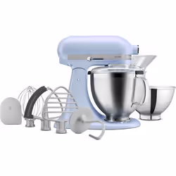 KitchenAid 5KSM195PSEOA Robot mixer 300 W Bleu, Acier inoxydable