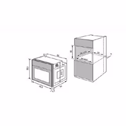 Whirlpool AKZ 520 IX four 60 L 3650 W A Noir, Ivoire