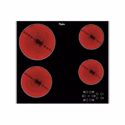 Whirlpool AKT 8090 LX, Noir, Intégré, Céramique, 4 zone(s), 4 zone(s), Large