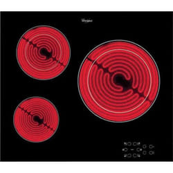 Whirlpool AKT8030NE plaque Noir Intégré Céramique 3 zone(s)