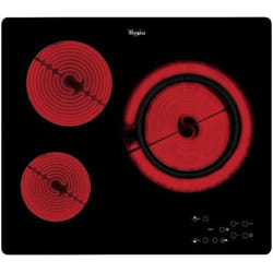 Whirlpool AKT 807/BF plaque Noir Intégré Céramique 3 zone(s)