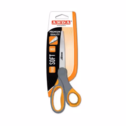 ARDA FD2019, Adulte, Découpe droite, Unique, Gris, Orange, Acier inoxydable, Ciseaux d'office
