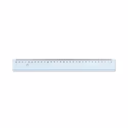 ARDA 28930MAN, Règle de bureau, Bleu clair, cm, mm, 300 mm