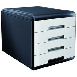ARDA 18P4PB module de classement de bureau Polypropylène (PP), Polystyrol Noir, Blanc
