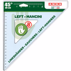 ARDA 28730MAN triangle Triangle 45° Plastique Bleu, Transparent 1 pièce(s) - Vue supplémentaire 2