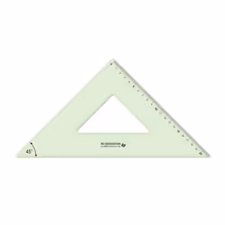 ARDA RE4530, Triangle, Vert, Transparent, Plastique, 45°, 300 mm