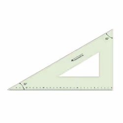 ARDA RE6030, Triangle, Vert, Transparent, Plastique, 60°, 300 mm