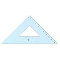 ARDA Squadra 45° 25 cm Linea Uni Polystyrène Transparent