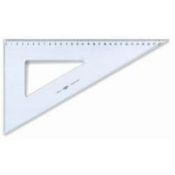 ARDA Squadra 60° 30 cm Linea Uni Polystyrène Transparent