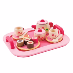 Sevi 82314, Ensemble de batterie de cuisine jouet, 3 an(s), Marron, Rose, Bois