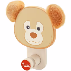 Sevi porte-manteau Ours junior 17 cm bois naturel/rouge
