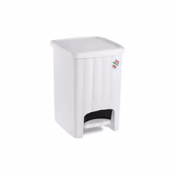 Poubelle a' pe'dale Margherita 20 lt en plastique blanc cm 30x26x38,5h poubelle