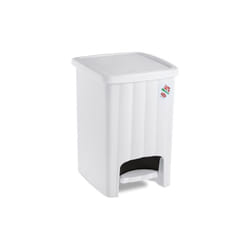 Poubelle a' pe'dale Margherita 20 lt en plastique blanc cm 30x26x38,5h poubelle