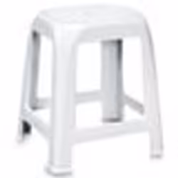 Tabouret Elfo - Blanc - STEFANPLAST - Contemporain - Plastique - Résine - Vendu par lot - A lunité