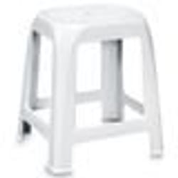 Tabouret Elfo - Blanc - STEFANPLAST - Contemporain - Plastique - Résine - Vendu par lot - A lunité