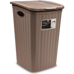Coffre à linge Elegance - STEFANPLAST - 50 l - Taupe