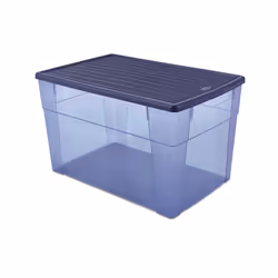 Stefanplast Elegance, Boîte de rangement, Bleu, Rectangulaire, Monochromatique, Bleu, 62 L
