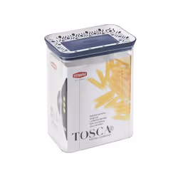 TOSCA POT RECTANGULAIRE 2,2LT BLANC/BLEU 55651 STEFANPLAST Pot Tosca rectangulaire d'une capacité de 2,2 litres, couleur Blan ...