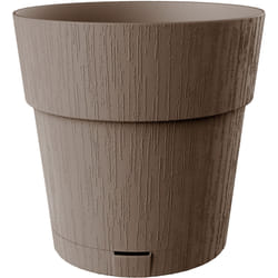 STEFANPLAST Pot de fleur ETHICA - 2 L - 40 x h39 cm - Avec réserve deau - Taupe