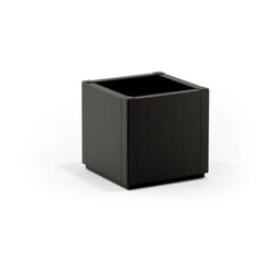 Stefanplast - Bac a fleur - ethica - Graphite - Carré - 38 l