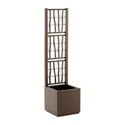 Stefanplast - Bac a fleur - ethica - Taupe - Carré avec treillis - 38 l
